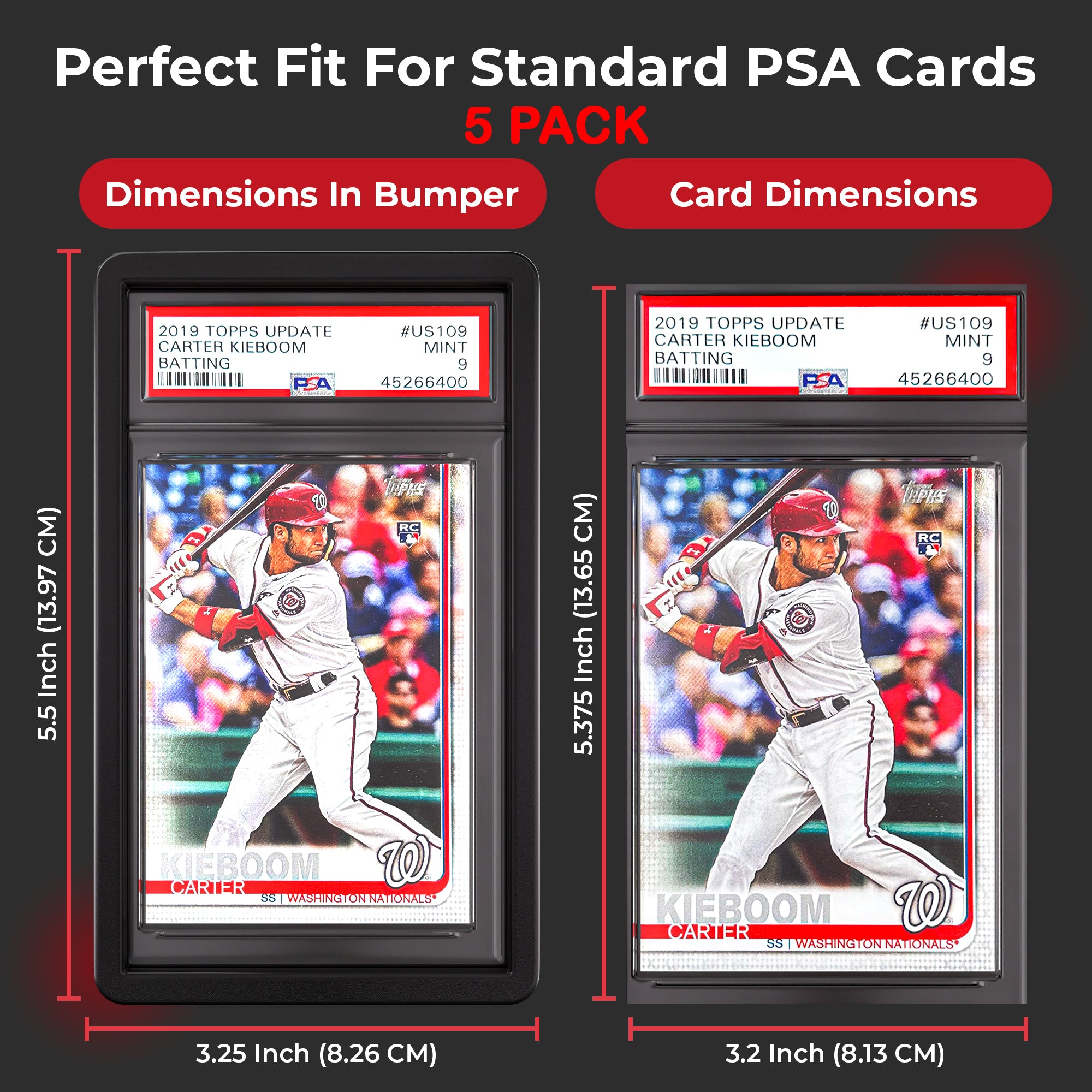 10PK PSA Slab Bumpers Multicolor