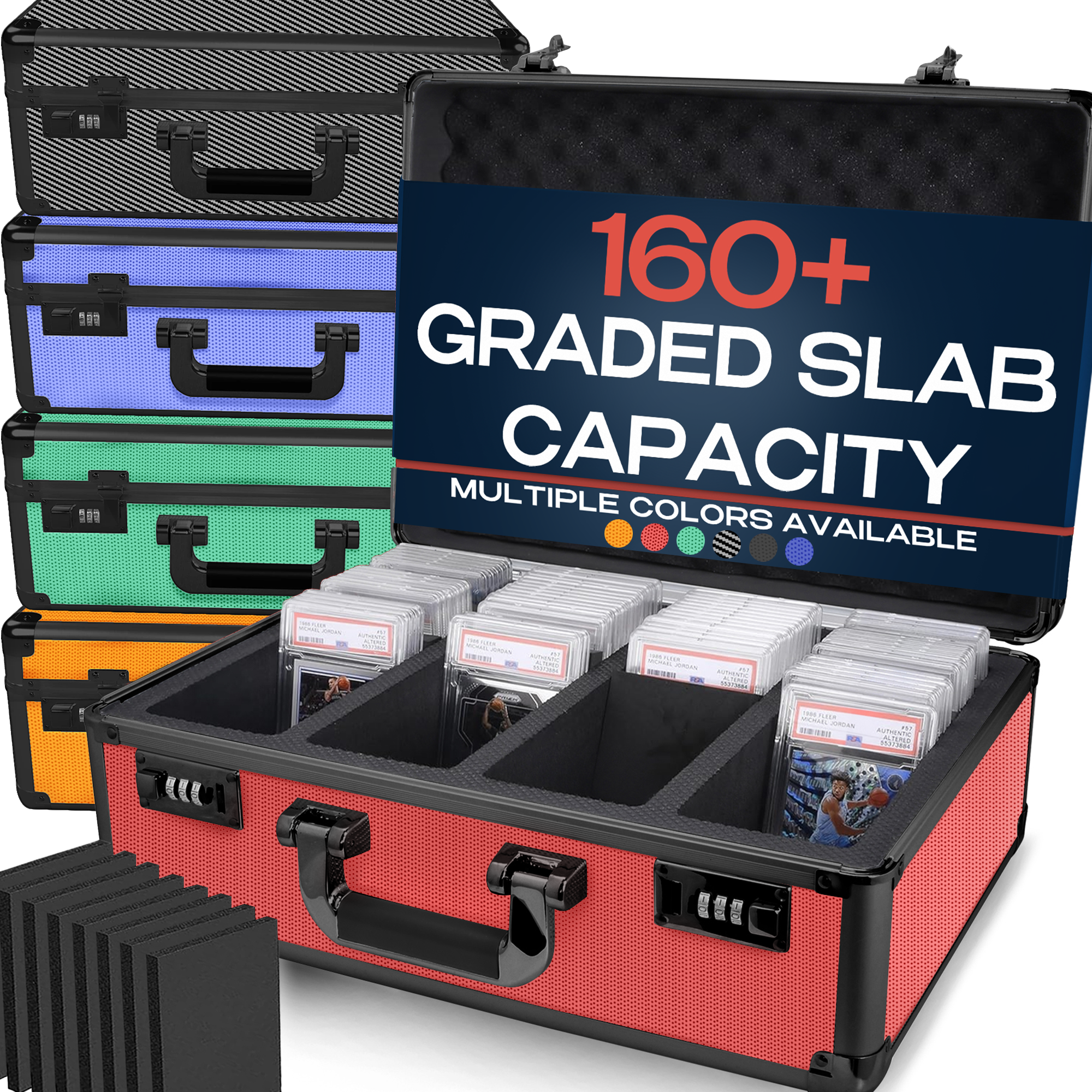 Red Graded Card Case (Large) - 160 Graded Slab Capacity