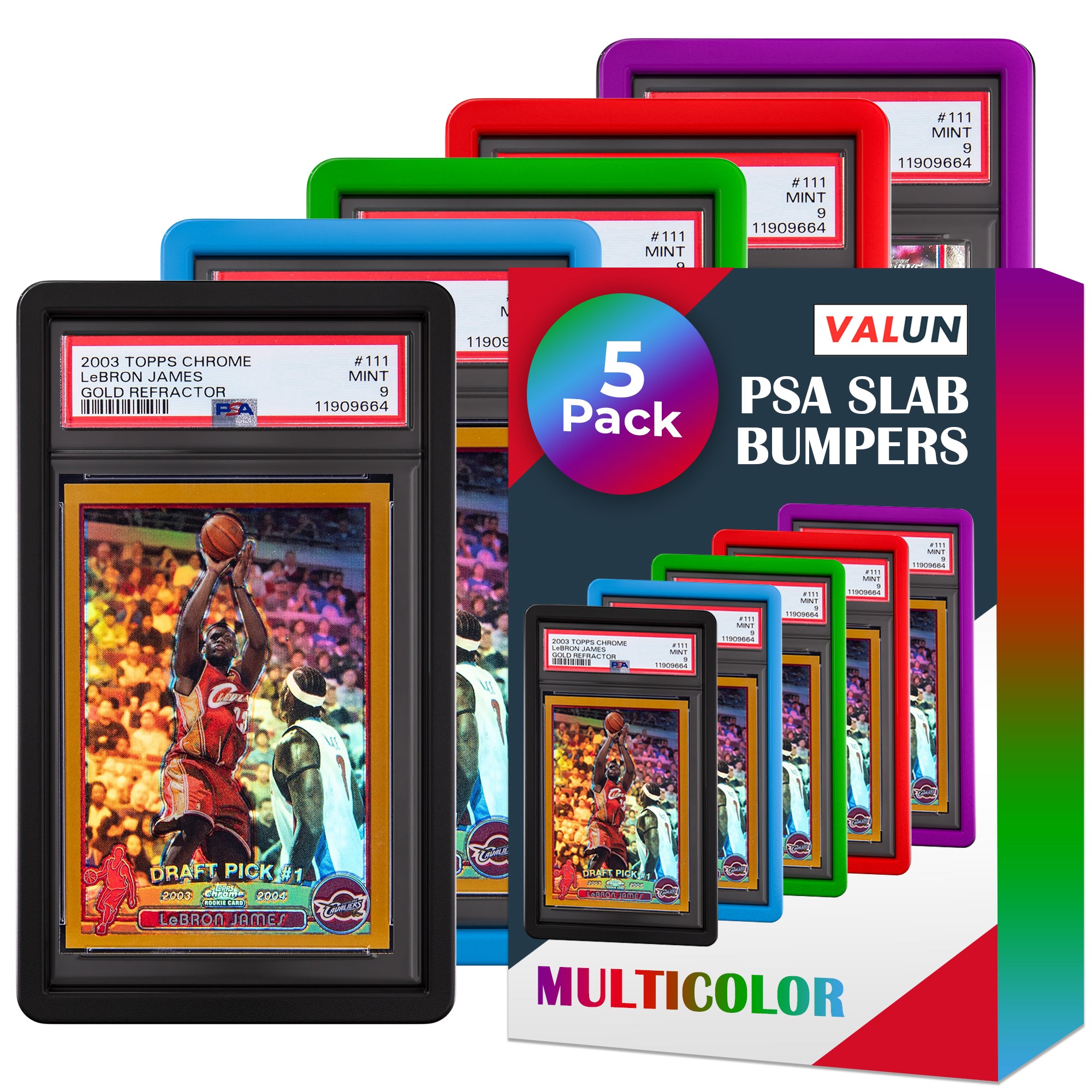 FREE MYSTERY GIFT - 5PK PSA Slab Bumpers Multicolor