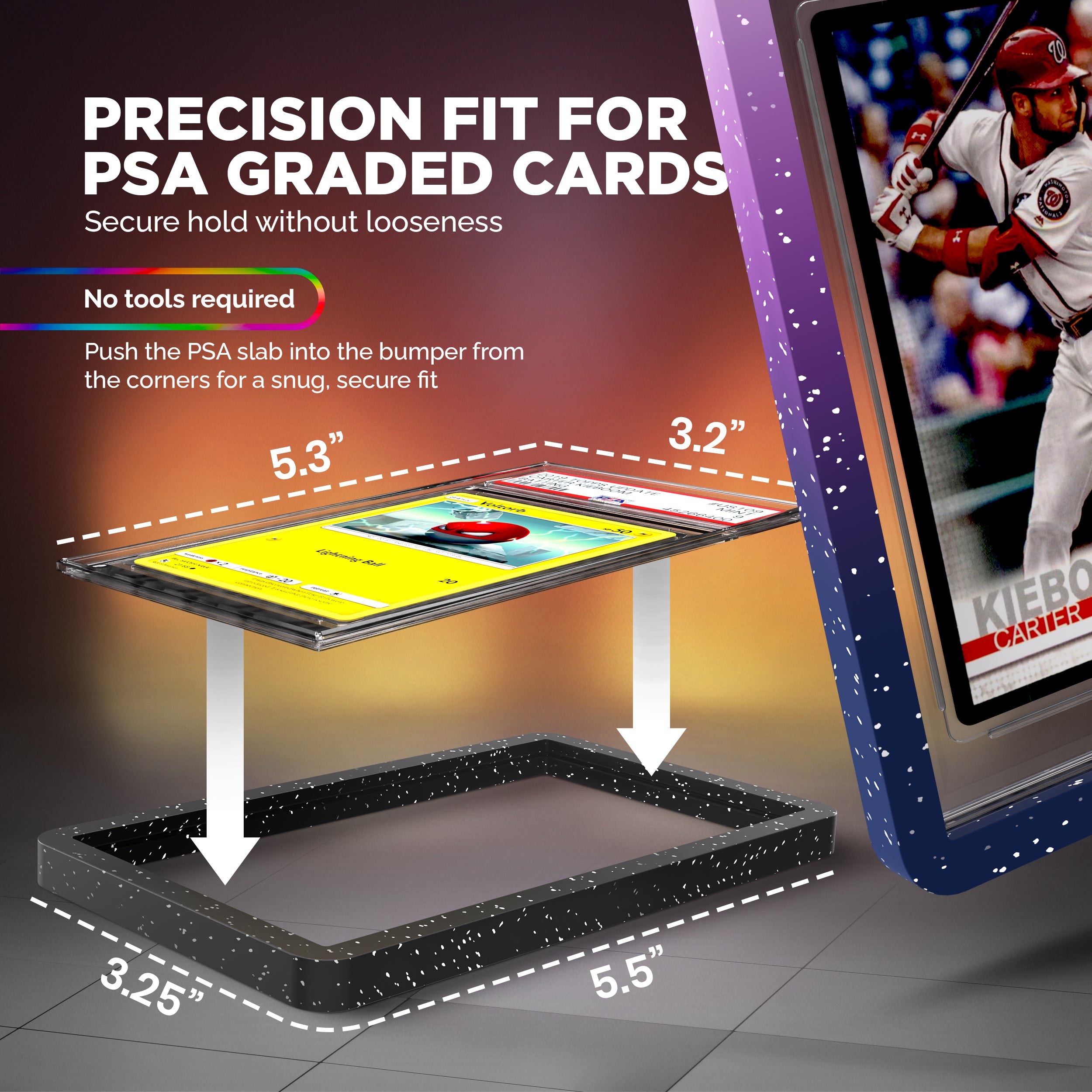 10PK PSA Slab Bumpers Sparkling Gradient Limited Edition Colorway