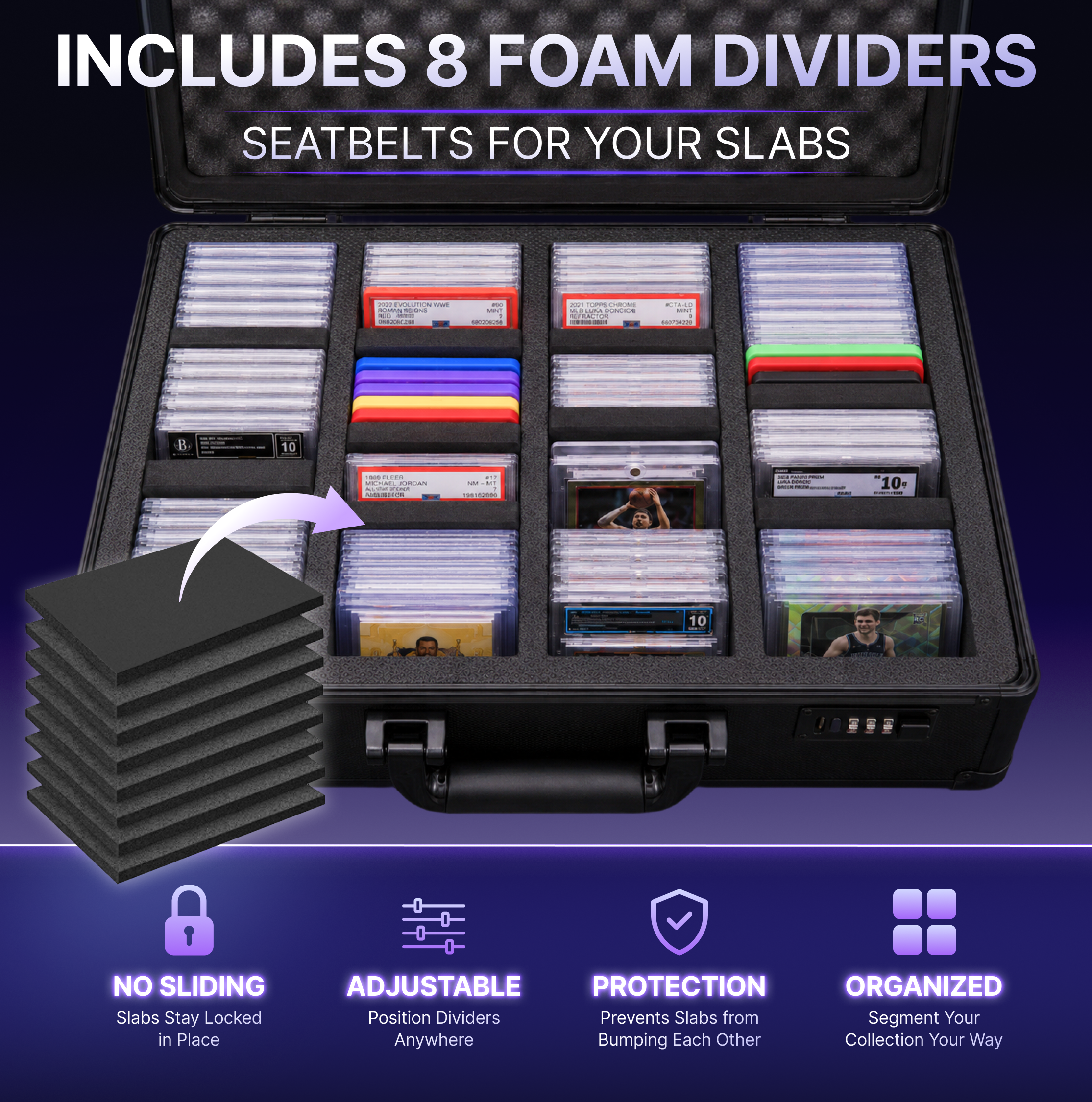card case for graded cards PSA Storage Box so this case is the perfect solution to keep all cards Collector's Series Graded Card Case