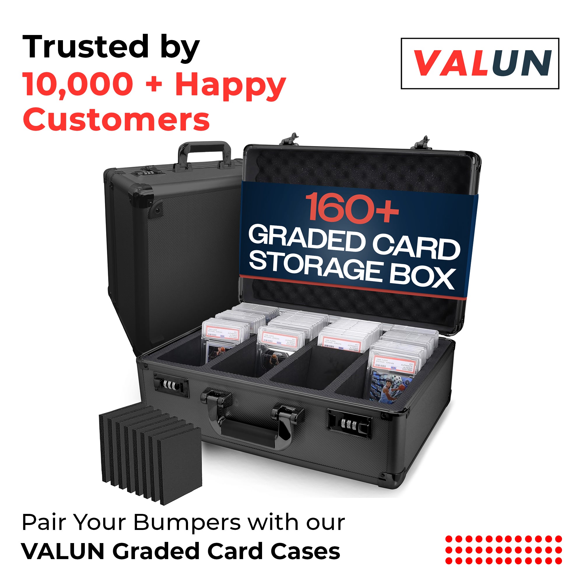 Black Graded Card Case (Large) - 160 Graded Slab Capacity