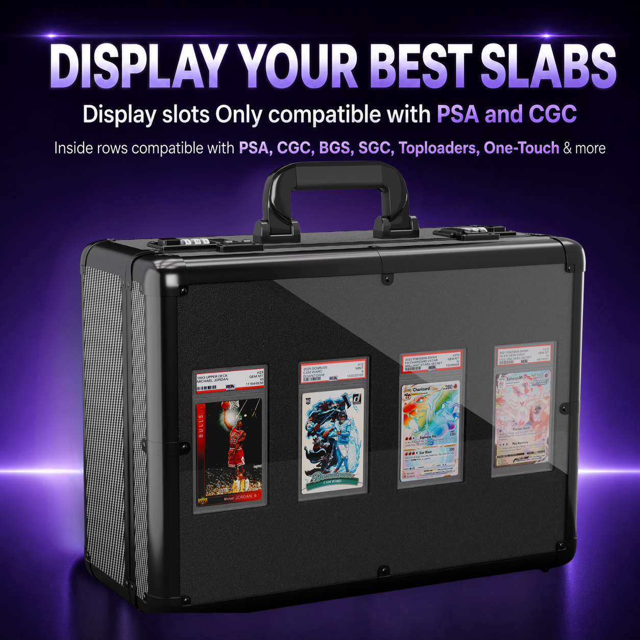 Display Carbon Fiber Slab Case (160 Slab Capacity)
